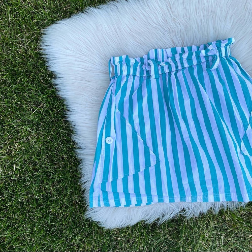 Urban outfitters paper bag striped skirt large